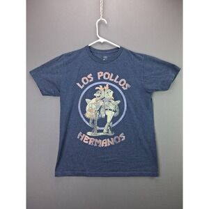 IML Breaking Bad T Shirt Los Pollos Hermanos Size M Blue Graphic Tee 2014 SPT